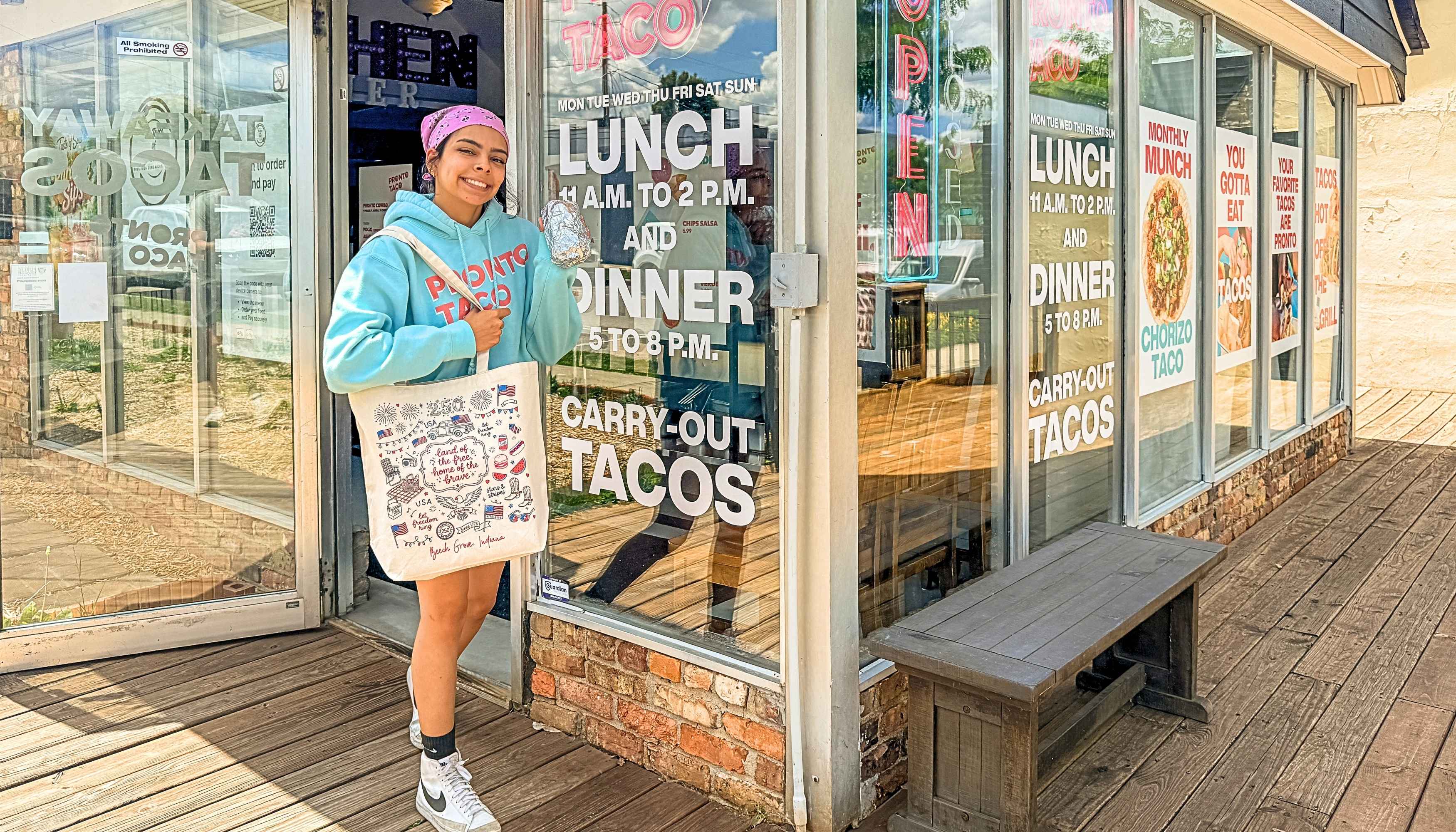 Pronto Taco pickup counter in Beech Grove