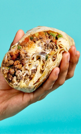 Burritos packed for carry-out from Pronto Taco in Beech Grove