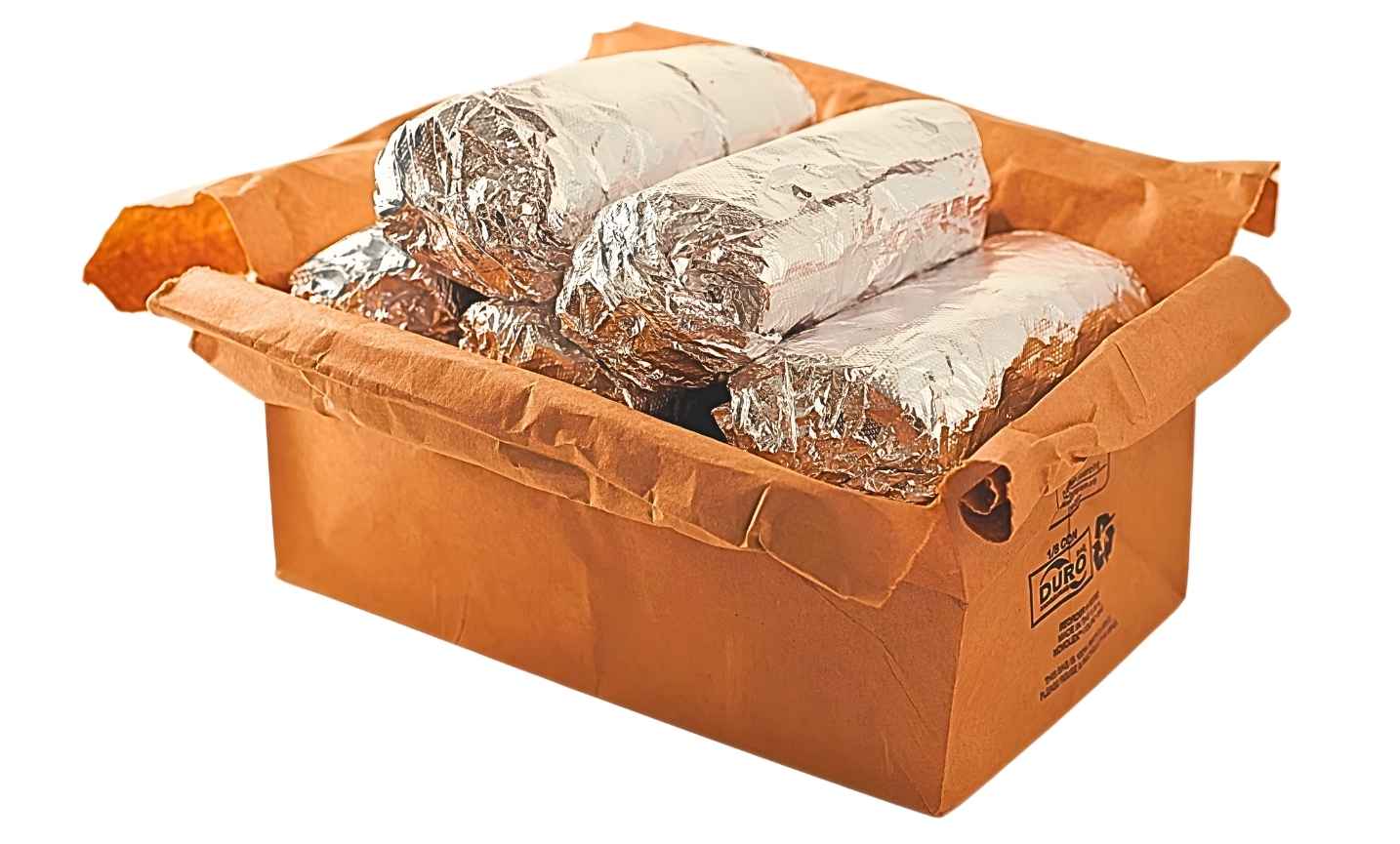 Pronto Taco burritos ready for catering delivery