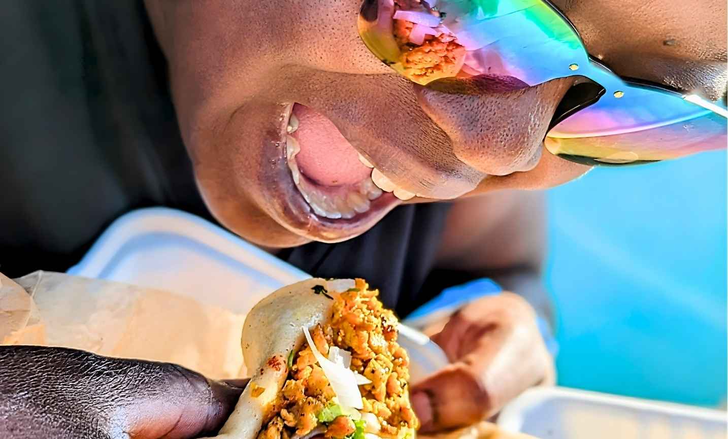 Fast moving Pronto Taco food truck line during an Indianapolis event