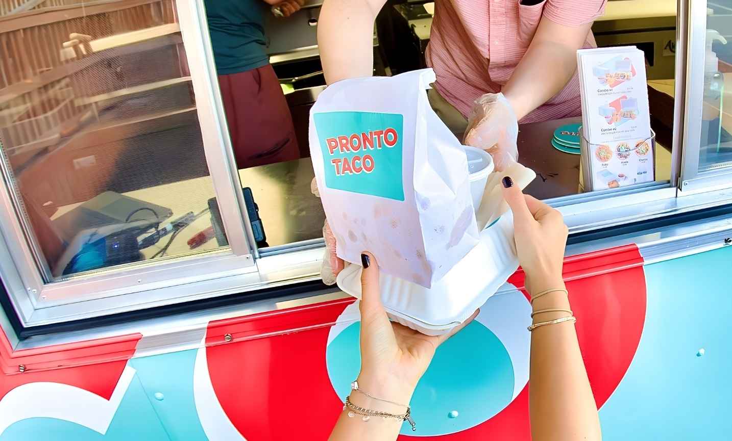 Pronto Taco food truck catering at an Indianapolis event