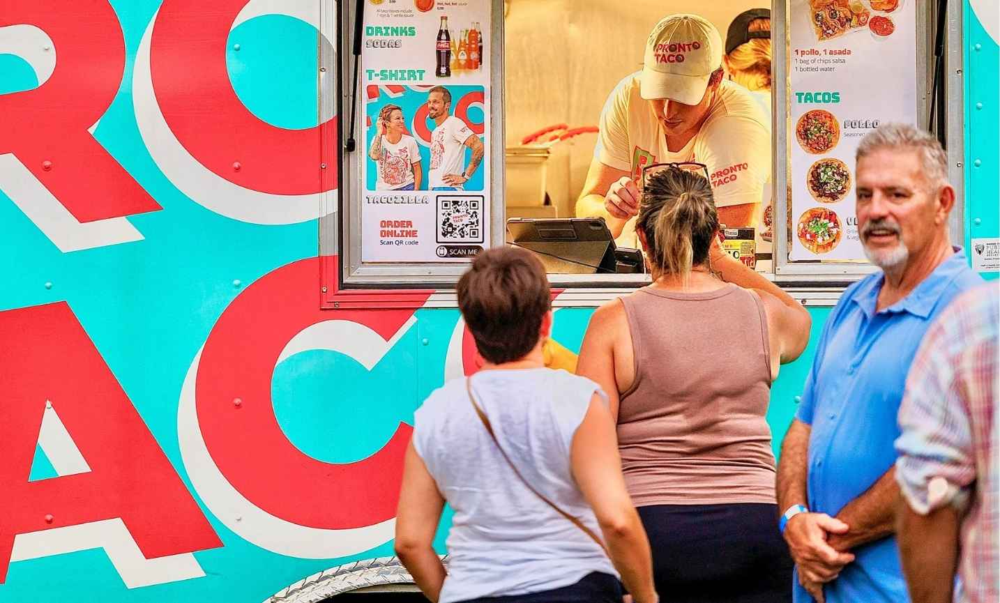 Pronto Taco serving at an Indianapolis event