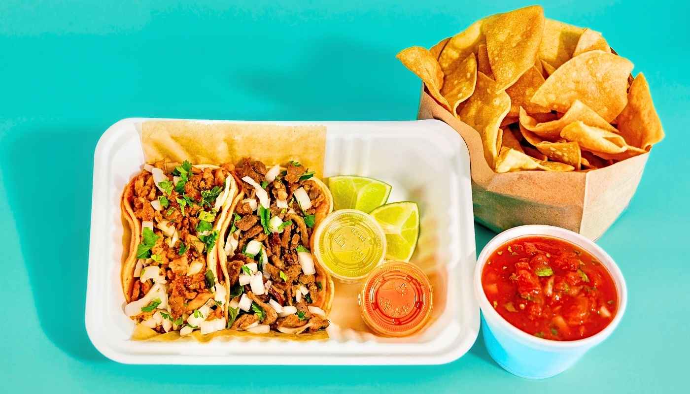 Carry-out tacos packed hot from Pronto Taco in Beech Grove