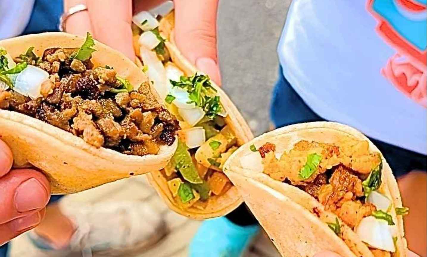 Carry-out tacos and sides packaged for pickup