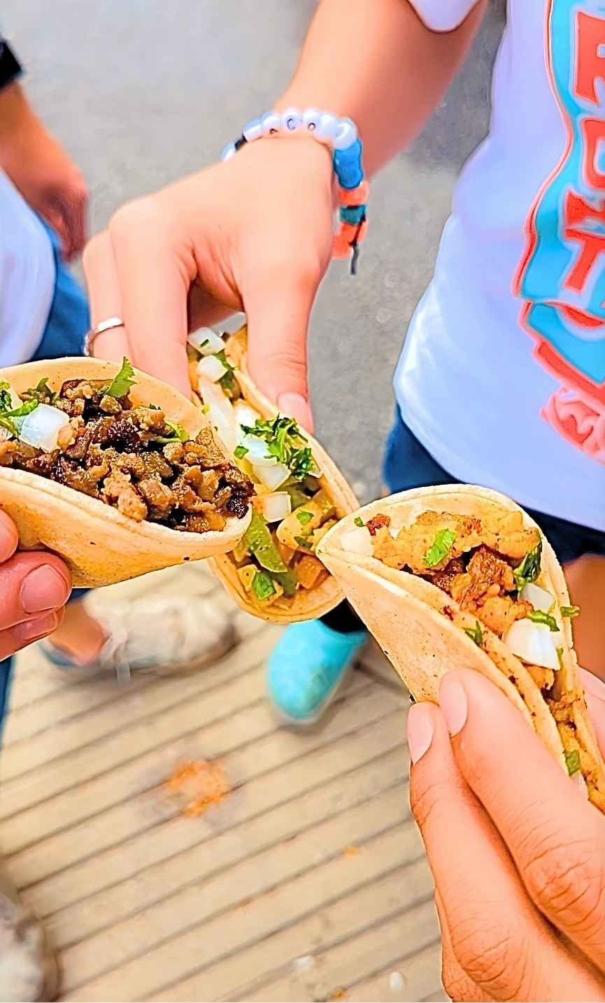 Gluten-free tacos and chips packed for carryout from Pronto Taco in Beech Grove