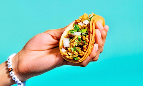 Chicken, steak, chorizo, veggie, and breakfast tacos from Pronto Taco